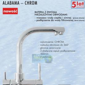 Bateria Alabama - chrom - obieg wody filtrowanej