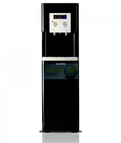 Dystrybutor wody RUHENS WHP-300 wolnostojący (czarny) - woda zimna, gorąca, gazowana