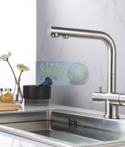 Bateria Zara - inox - obieg wody filtrowanej Bateria Zara - inox - obieg wody filtrowanej